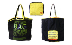 Slogan Zip Tote