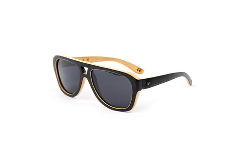 Ocean - Bamboo Wood Aviator Sunglasses