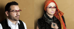 Sepulveda- Matte and Red Bamboo Wood Optical Eyewear