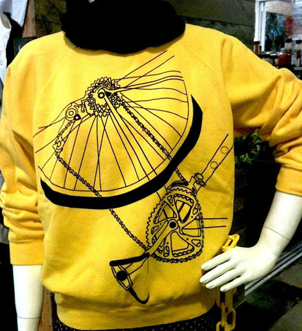 Bicycle Sweatshirt - Yellow