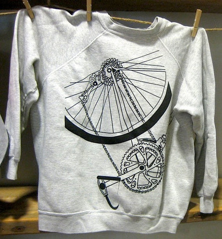 Bicycle Sweatshirt - Light Grey