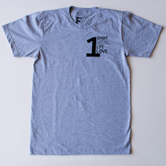 Grey T Shirts That Give a Meal to the Needy by Fancy Rags | Impctful.com