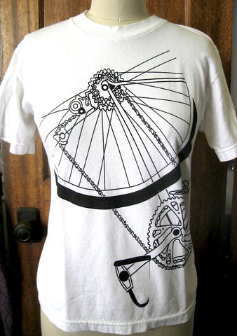 Bicycle Wheel Tee - White