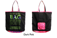 Slogan Zip Tote