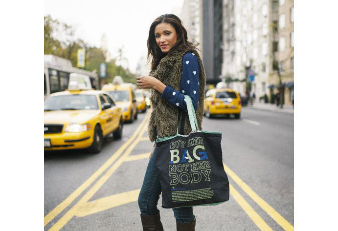 Slogan Zip Tote